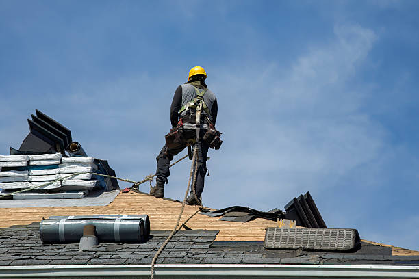 Professional Roof Installation technician working in Glidden, TX